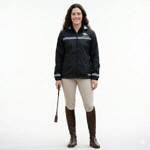 *English Bay Sportswear Womens Black Windbreaker